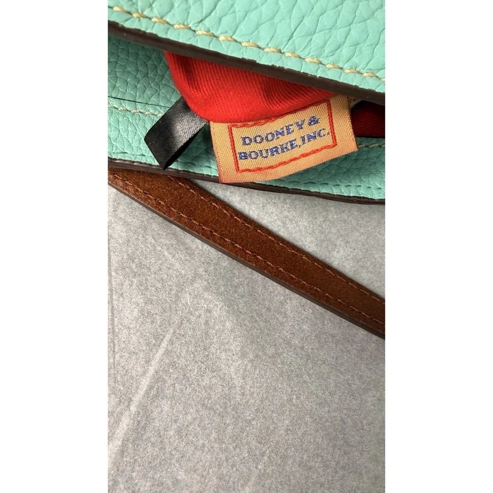 Dooney & Bourke Lexington Shopper Pebble Grain Leather Tote Bag Spearmint Green - Picture 13 of 14